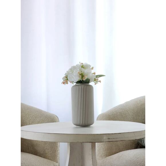 Modern 3D Printed Flute Vase – Minimalist Home Decor – Mother’s Day Gift - Picture 2 of 2